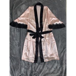 Striped Satin Robe